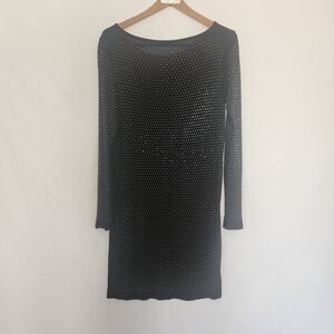 AllSaints Studded Mini Teeshirt Dress